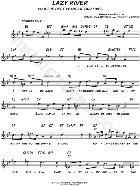 LAZY RIVER LYRICS lazy river lyrics: