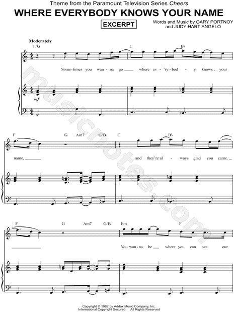 WHERE EVERYBODY KNOWS YOUR NAME LYRICS where everybody knows your name lyrics: