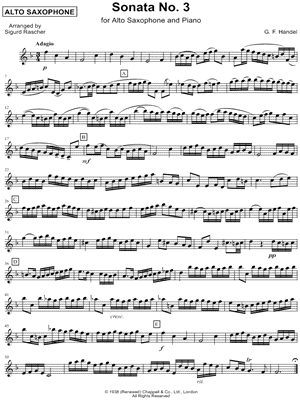 Sonata No. 3 - Alto Saxophone part