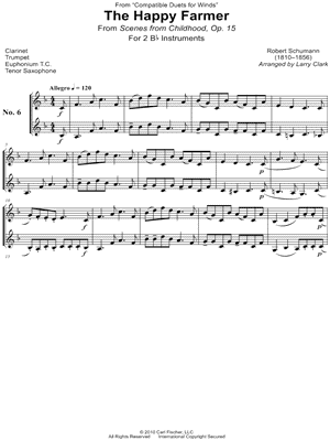 The Happy Farmer - Bb Instrument Duet